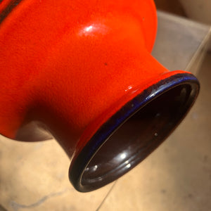 Bodenvase Fat Lava 267-48 orange von Scheurich West Germany