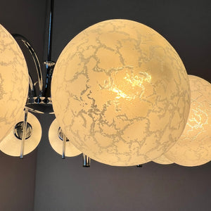 Kronleuchter mit 10 Kugeln von Richard Essig für Hustadt