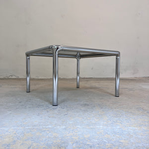 Couchtisch Chrom Rauchglas ETIENNE FERMIGIER