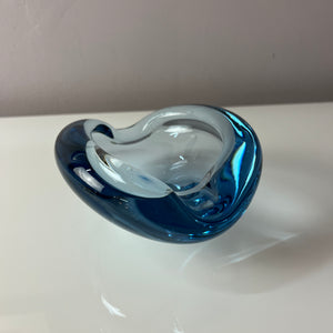 Aschenbecher hellblau Glas