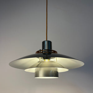 Kleine Lamellenlampe Leto silber kupfer von Top Lamper