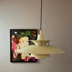 Lamellenlampe PH5 weiß von Poul Henningsen für Louis Poulsen