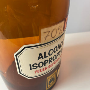 Apothekerglas Alcohol Isoprobylic braun