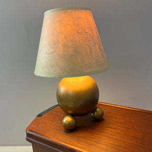 Kugeltischlampe Messing von Gusums Bruk aus Schweden