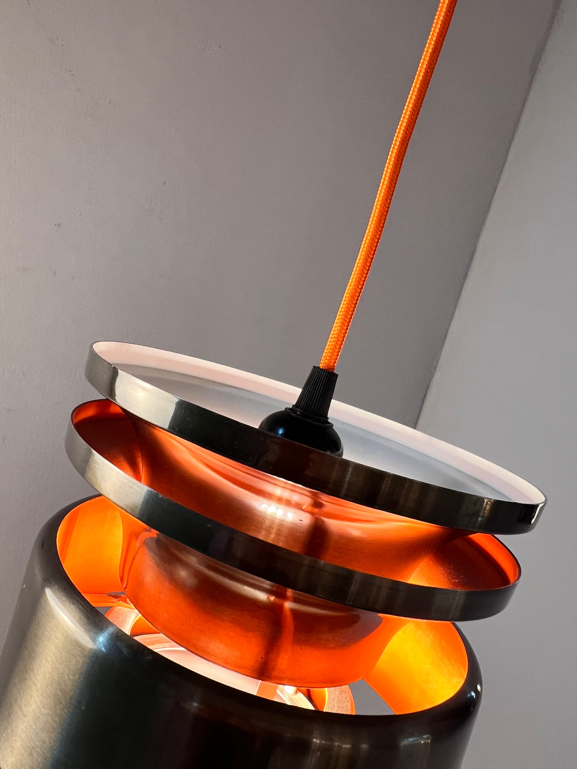 Hängelampe anthrazit orange von Carl Thore für Granhaga