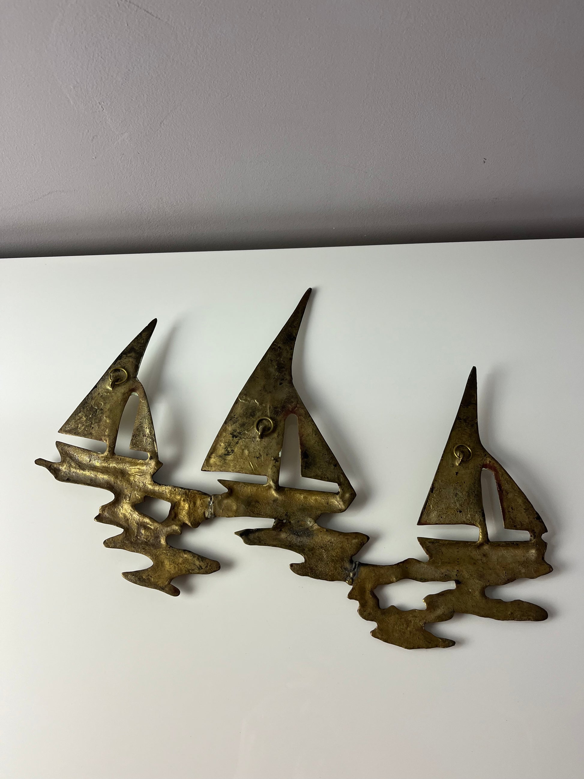 Wanddeko Schiffe Messing aus Dänemark