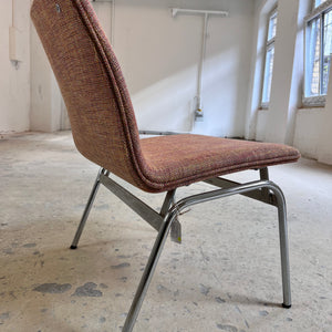 Sessel Lufthavnsstol orange Chrom von Anden Arkitekt für Duba Møbelindustri