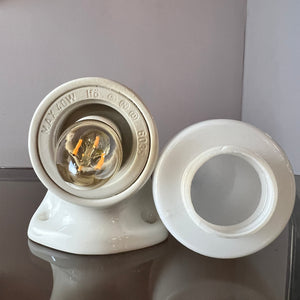 Wandlampe Modell 6035 weiß von Sigvard Bernadotte für Ifö