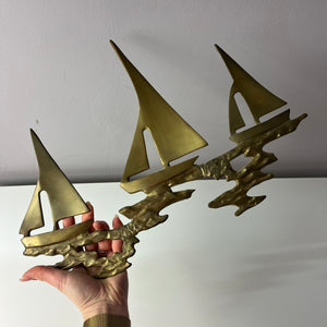 Wanddeko Schiffe Messing aus Dänemark