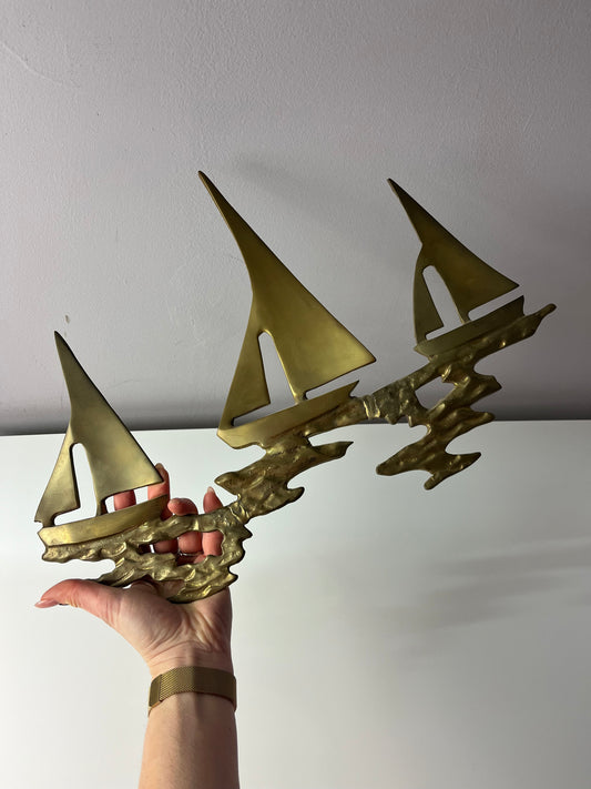 Wanddeko Schiffe Messing aus Dänemark