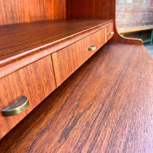 Bücherregal mit Sekretär und Kommode Teak Dänemark