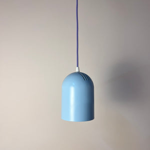 Hängelampe hellblau neu lackiert