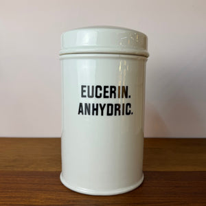 Apothekerdose Eucerin. Anhydric. weiß Porzellan - 1000 ml