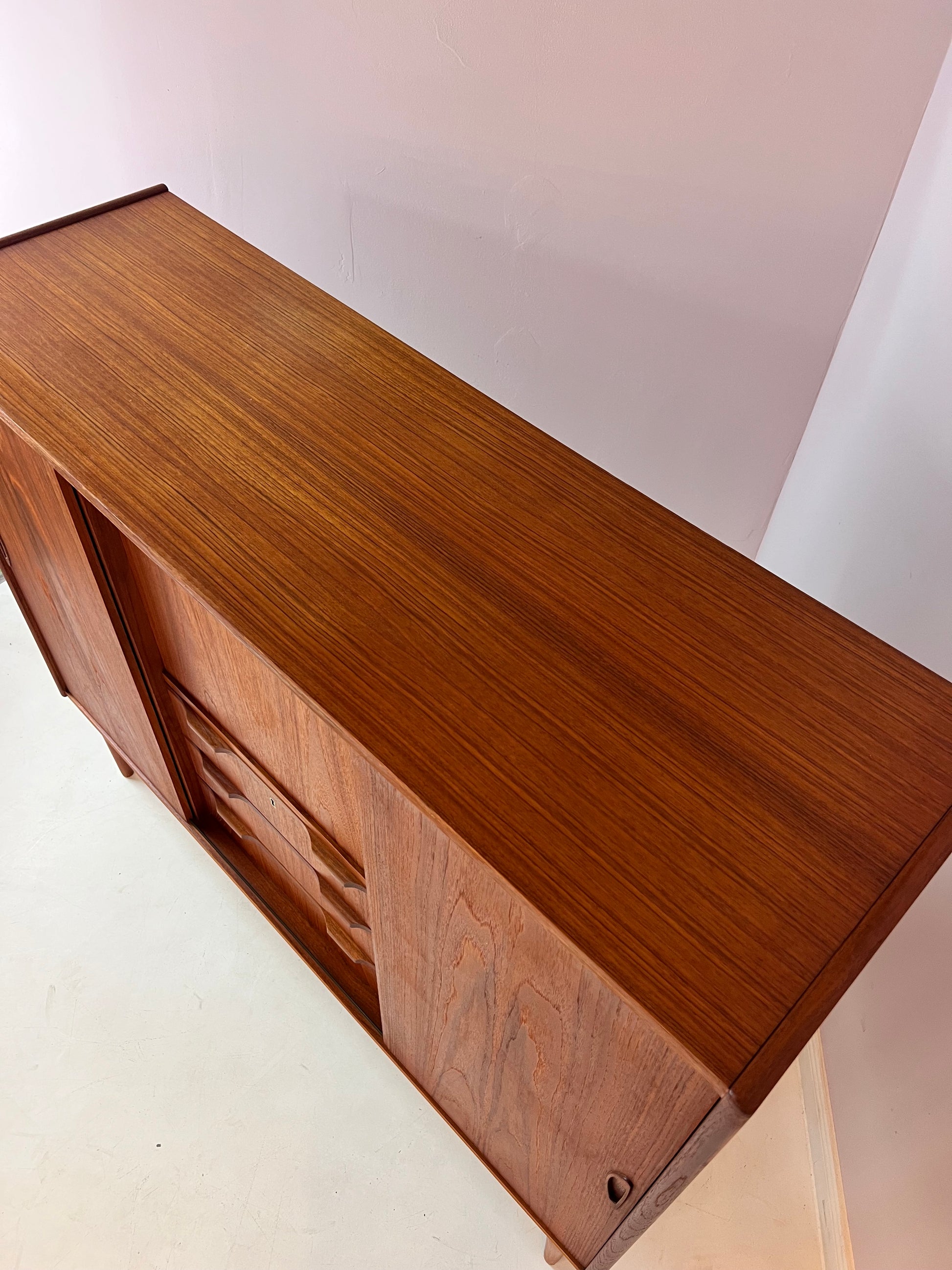 Highboard Teak von Tibergaard aus Dänemark