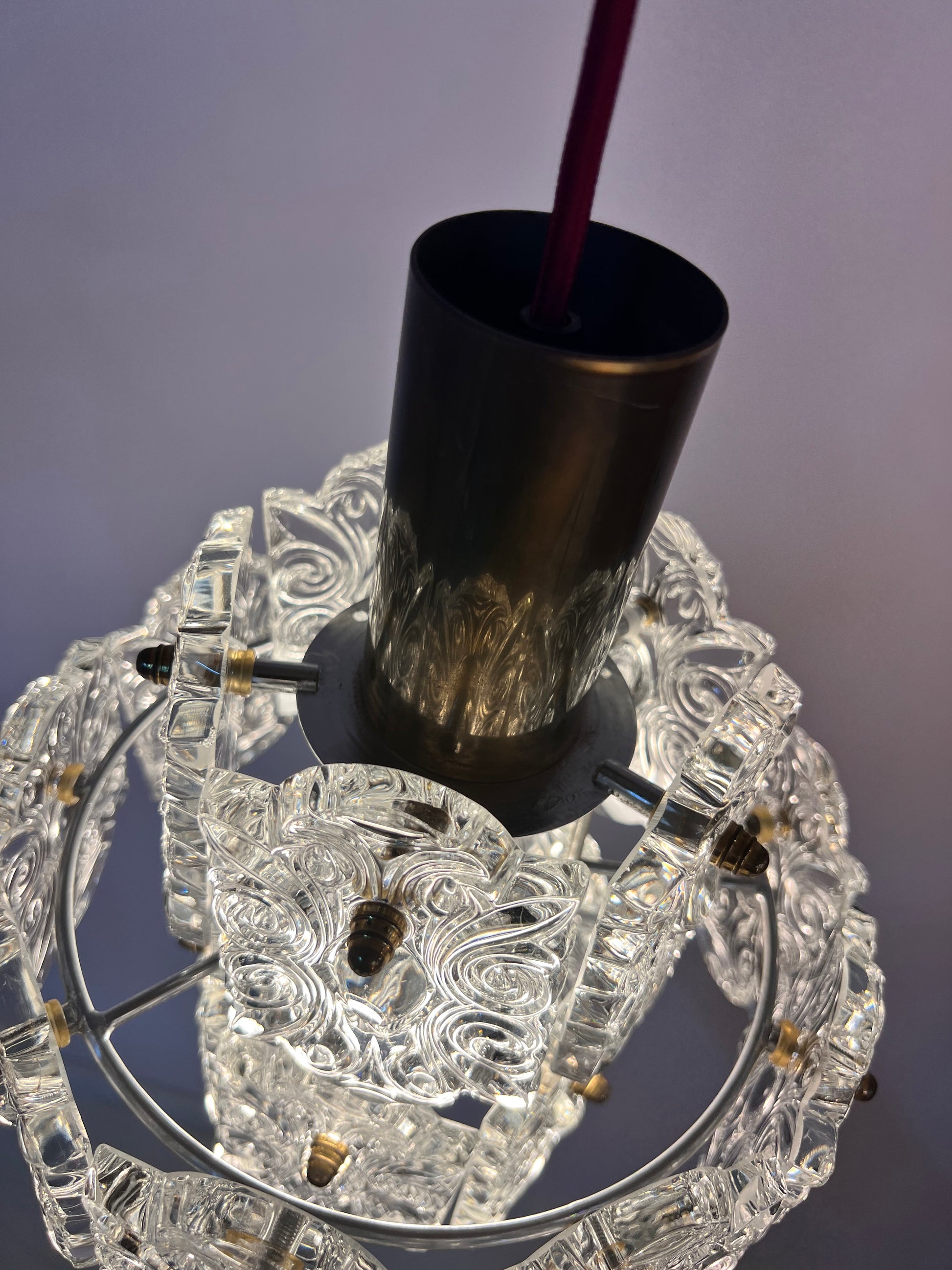Hängelampe Kristallglas von Kinkeldey