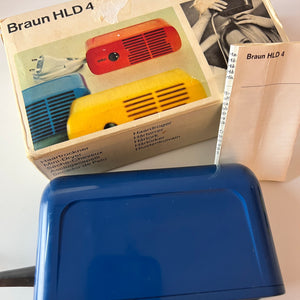 Reisefön HLD 4 blau von Dieter Rams für BRAUN