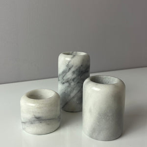 Set: Trio Kerzenständer Marmor
