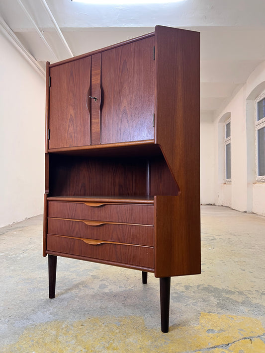Eckschrank Teak mit Minibar aus Dänemark