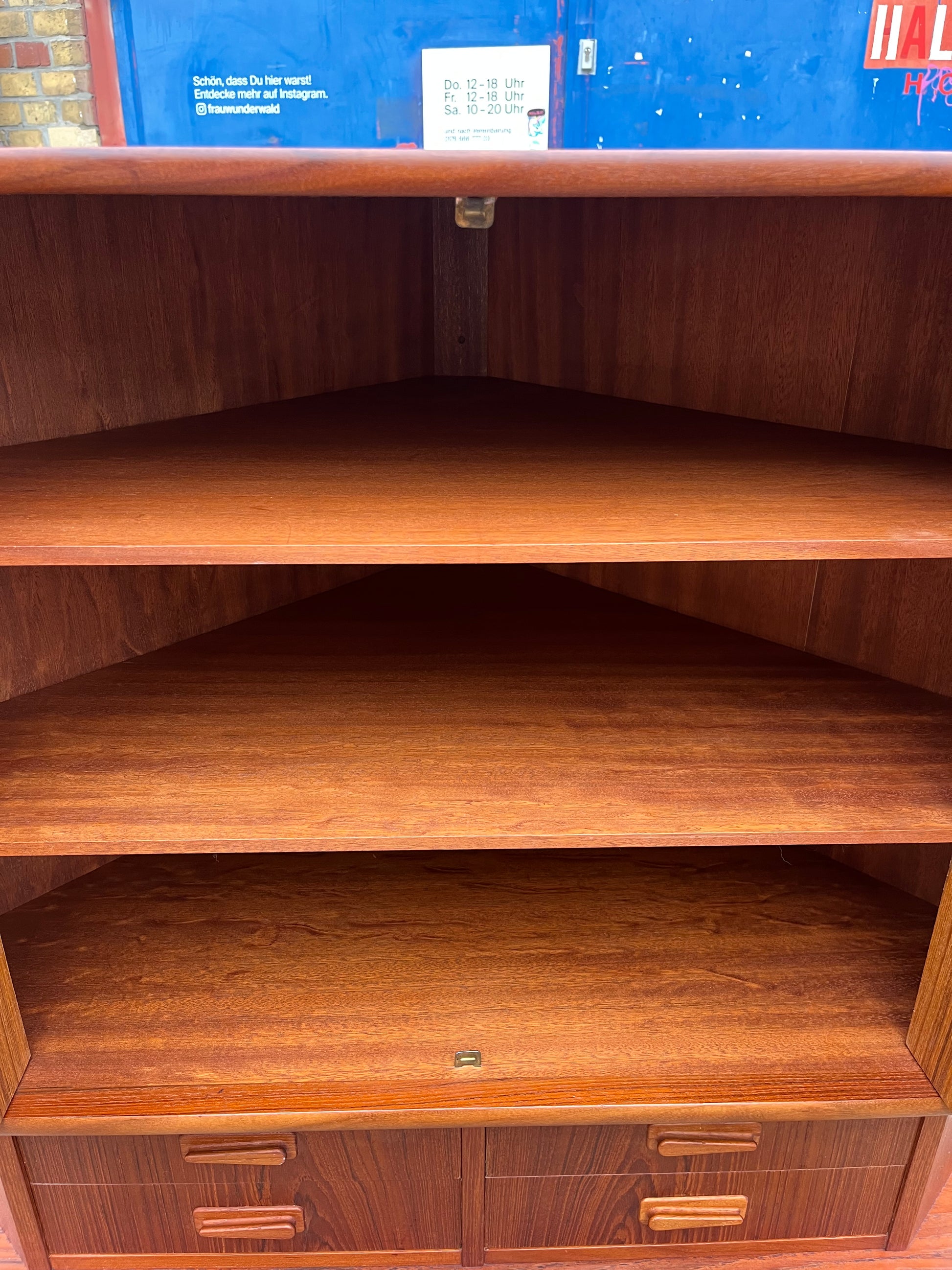 Eckschrank Teak von Aulum Møbelfabrik