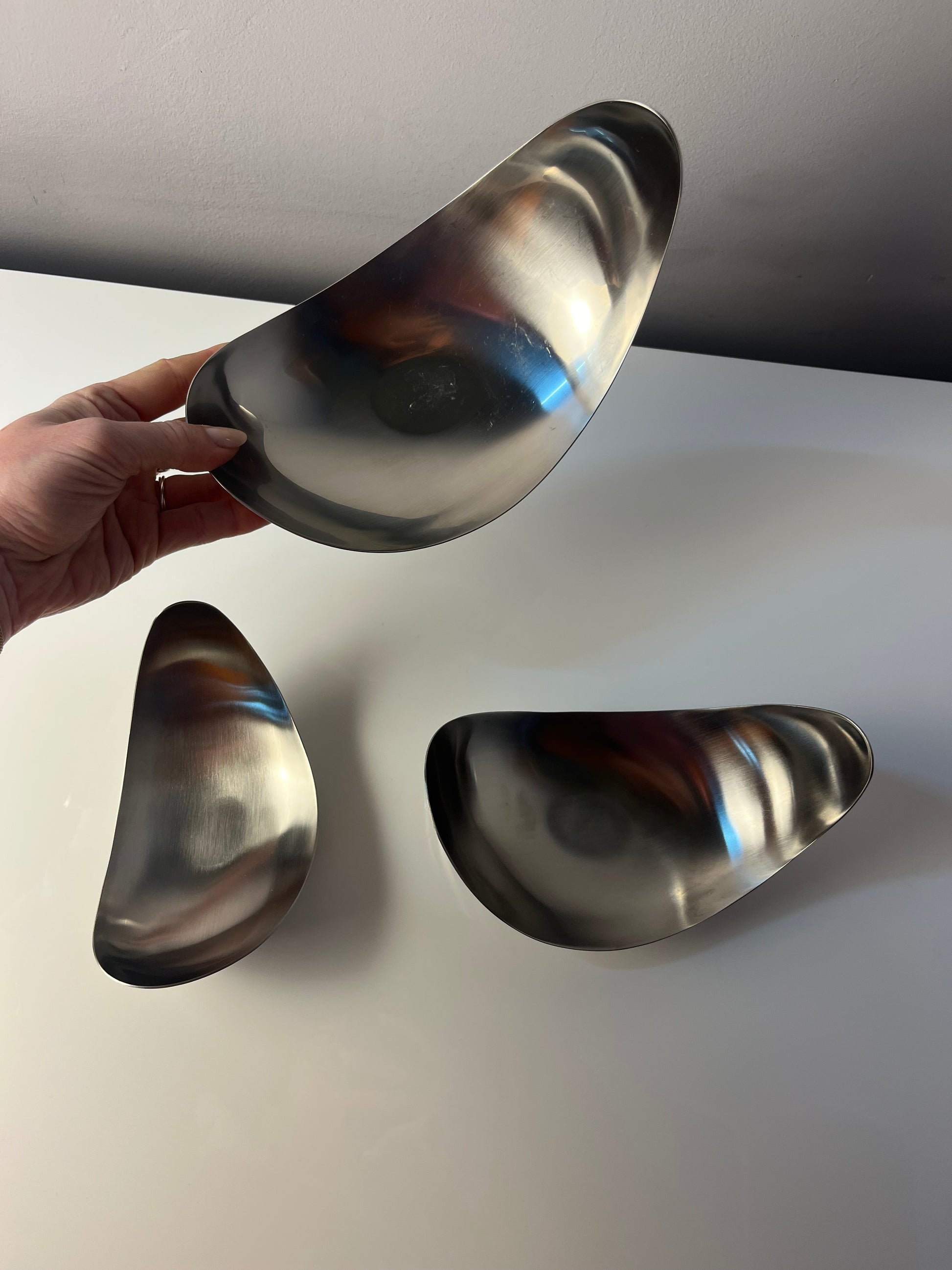 Set: Servierschalen Leaf von Helle Damkjær für Georg Jensen