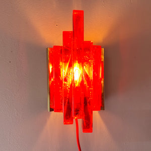 Wandlampe rot von Claus Bolby