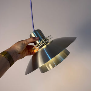 Lamellenlampe silber aus Dänemark