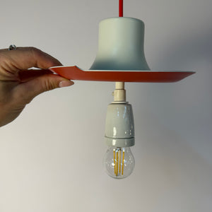 Lamellenlampe PH5 weiß von Poul Henningsen für Louis Poulsen