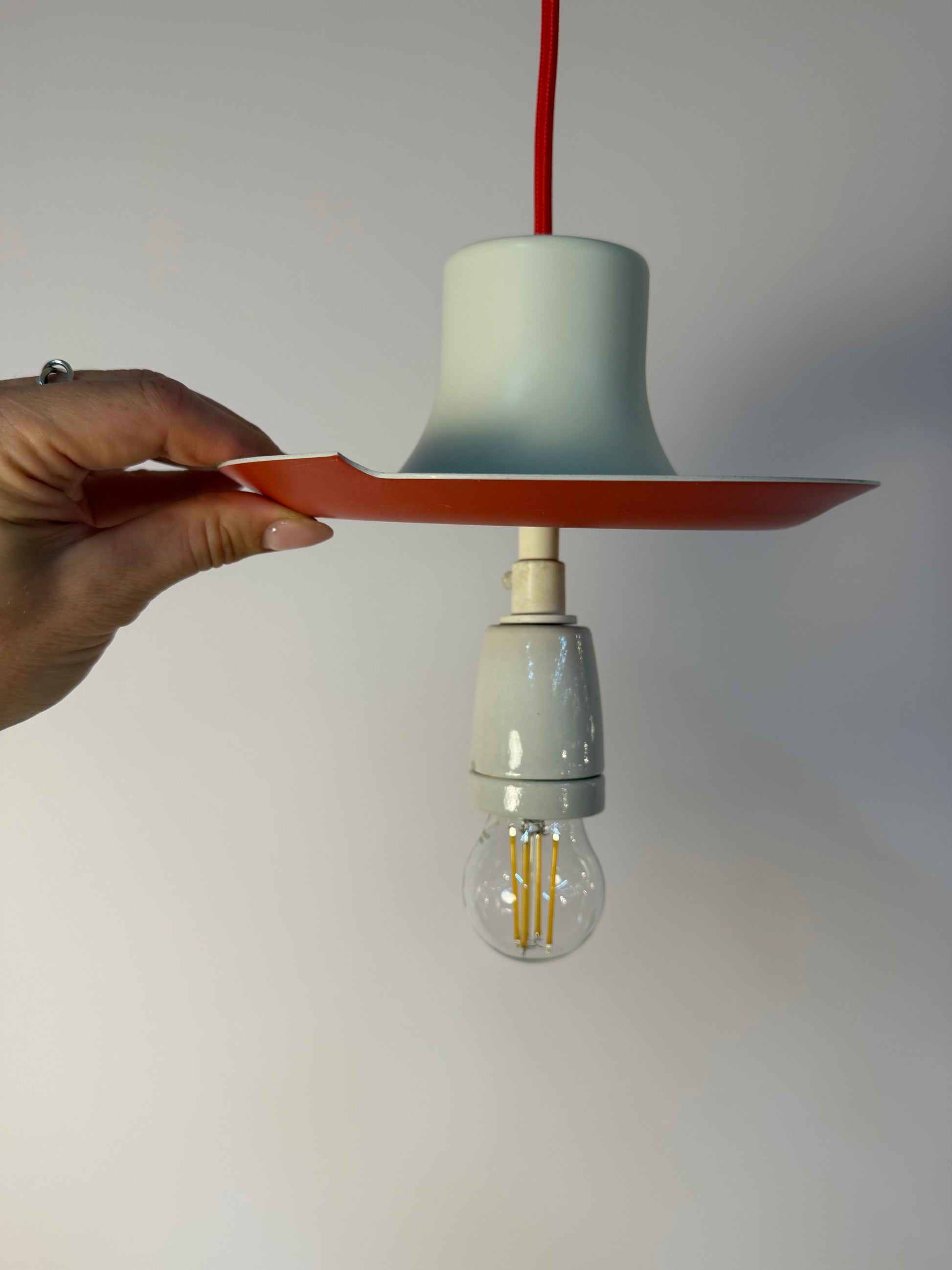 Lamellenlampe PH5 weiß von Poul Henningsen für Louis Poulsen