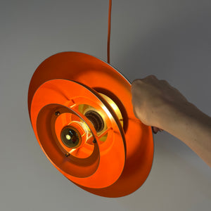 Lamellenlampe gold orange aus Dänemark