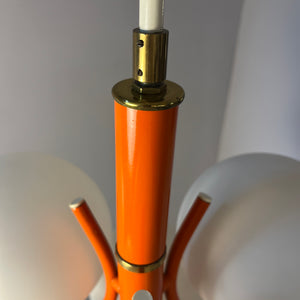 Kronleuchter weiß orange von Richard Essig