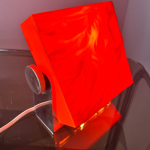 Tischlampe orange von Uwe Mersch