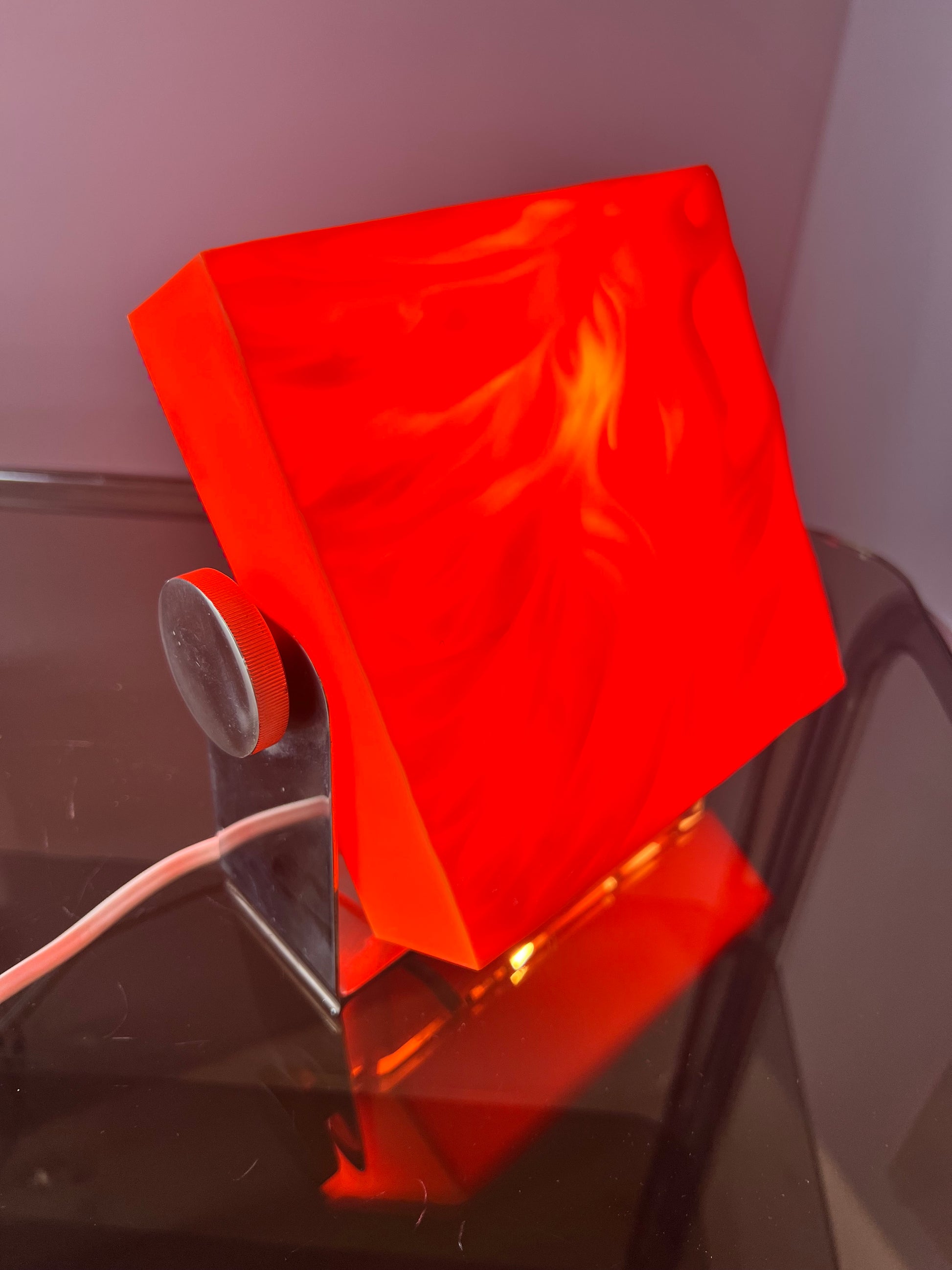 Tischlampe orange von Uwe Mersch