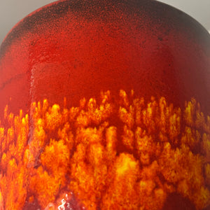 Blumentopf Fat Lava orange rot
