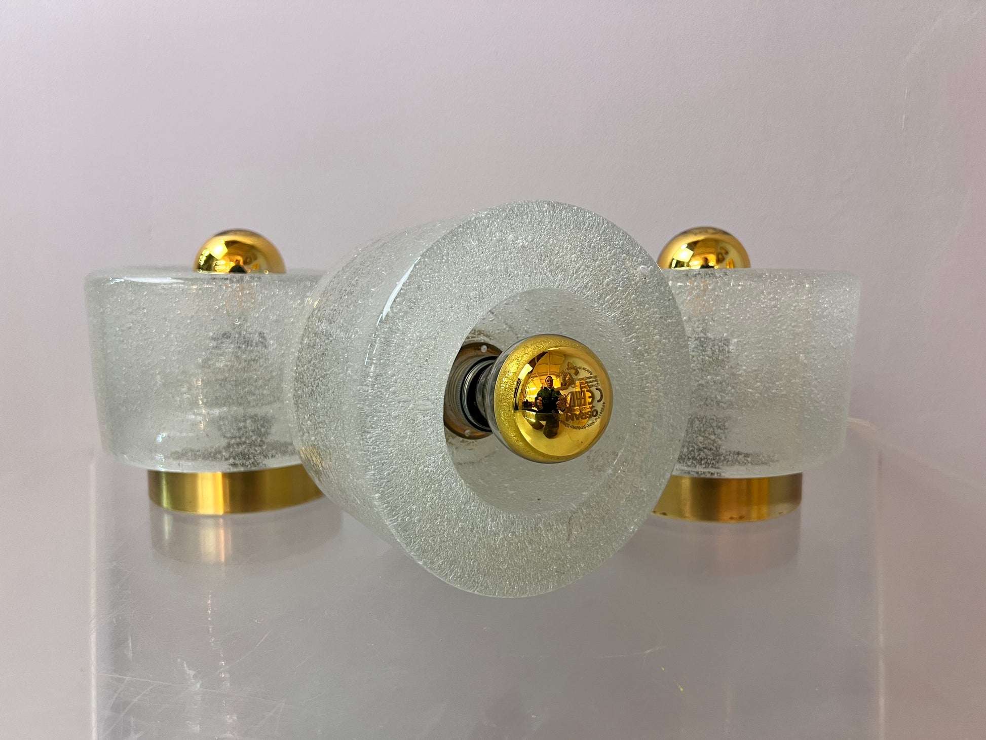 Wandlampe Eisglas von Peill & Putzler