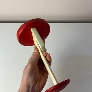 Set: 2x Wandhaken weiß rot