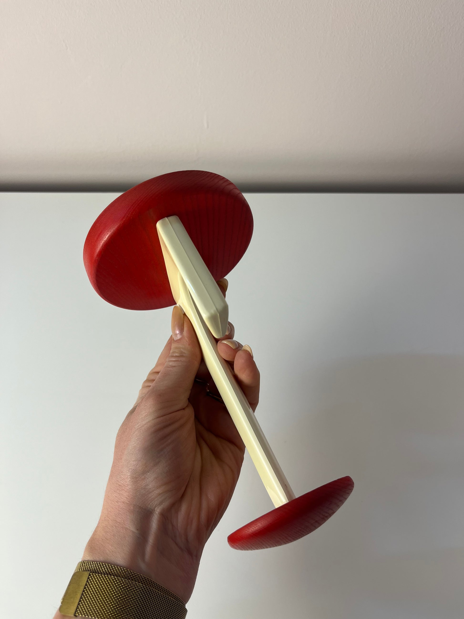 Set: 2x Wandhaken weiß rot