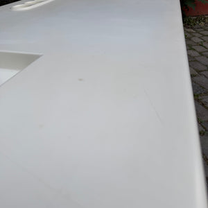 Schreibtisch weiß Fiberglas Chrom von 2 INN Lissone