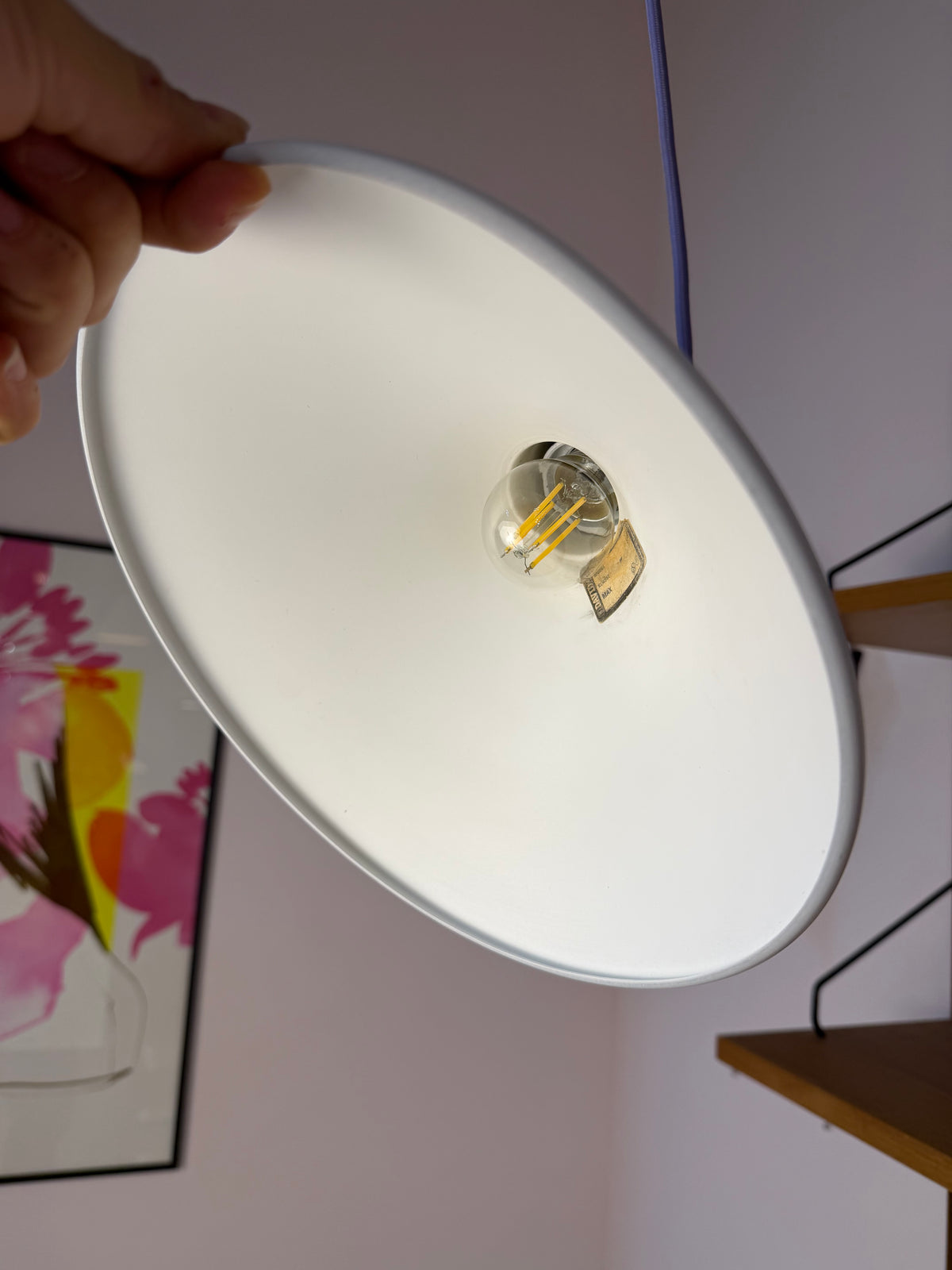 Kleine Hängelampe weiß von Davids Lampe