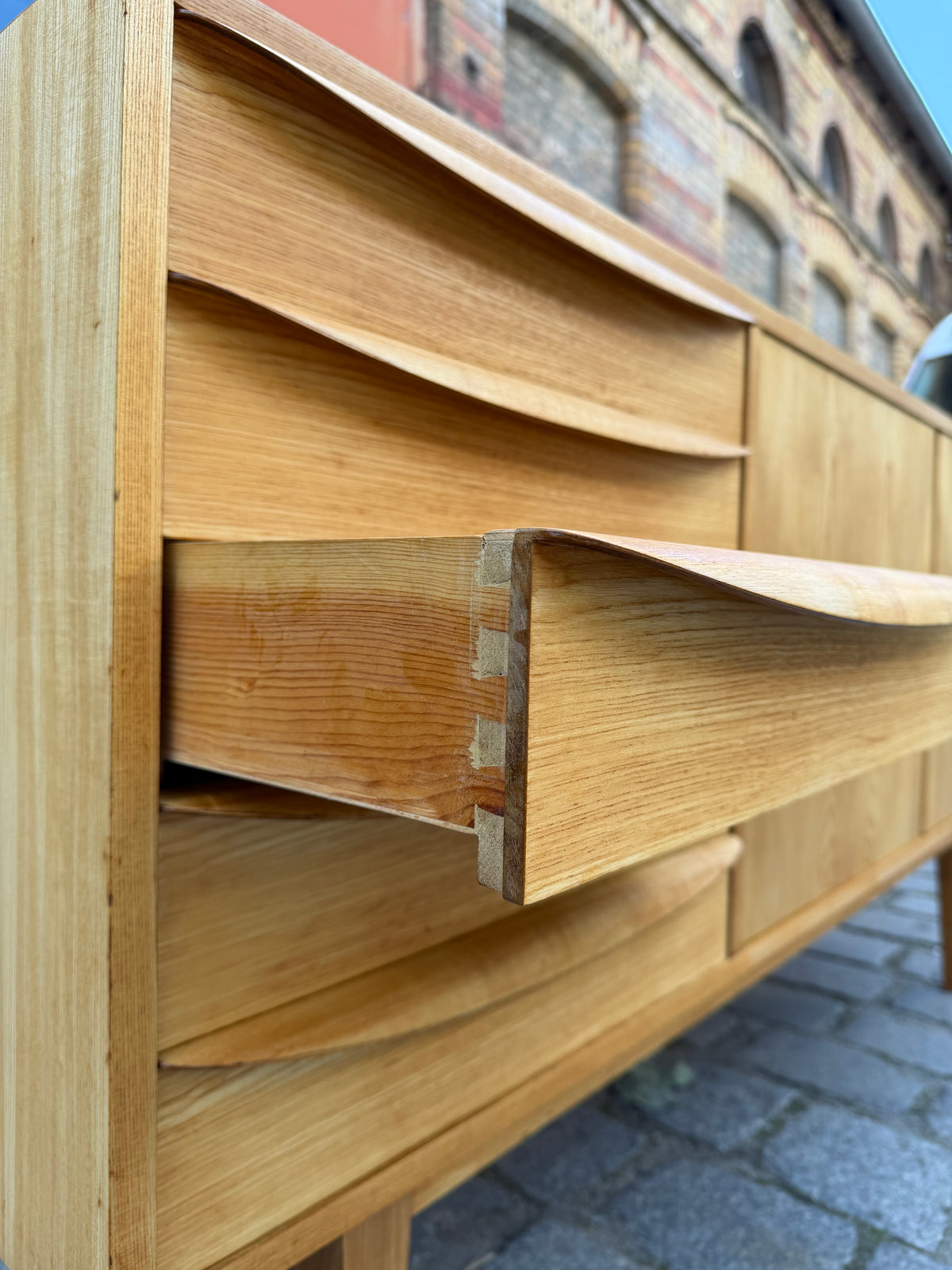 Sideboard Typ 602/K Esche von Franz Ehrlich für Hellerau