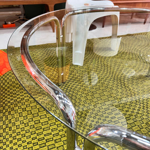 Couchtisch Glas & Chrom