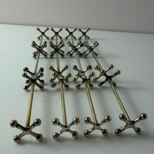 Set: 13x Besteckablage versilbert