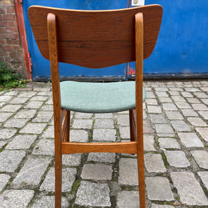 Set: 2x Esszimmerstuhl teal Teak