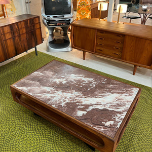 Couchtisch Marmor Teak