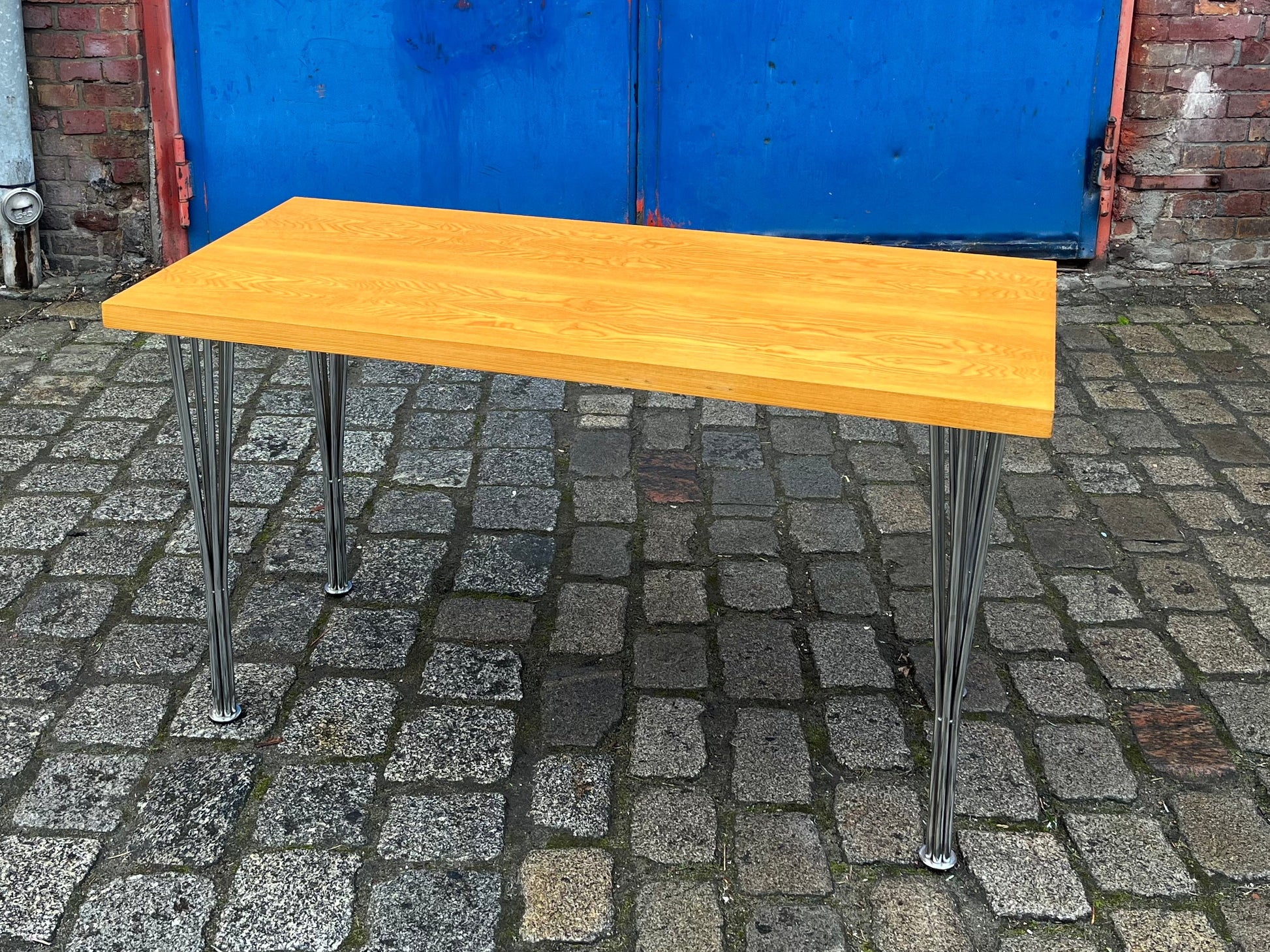 Klubtisch 602/V Esche von Franz Ehrlich für Hellerau UPCYCLING