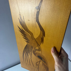 Intarsienbild Kraniche