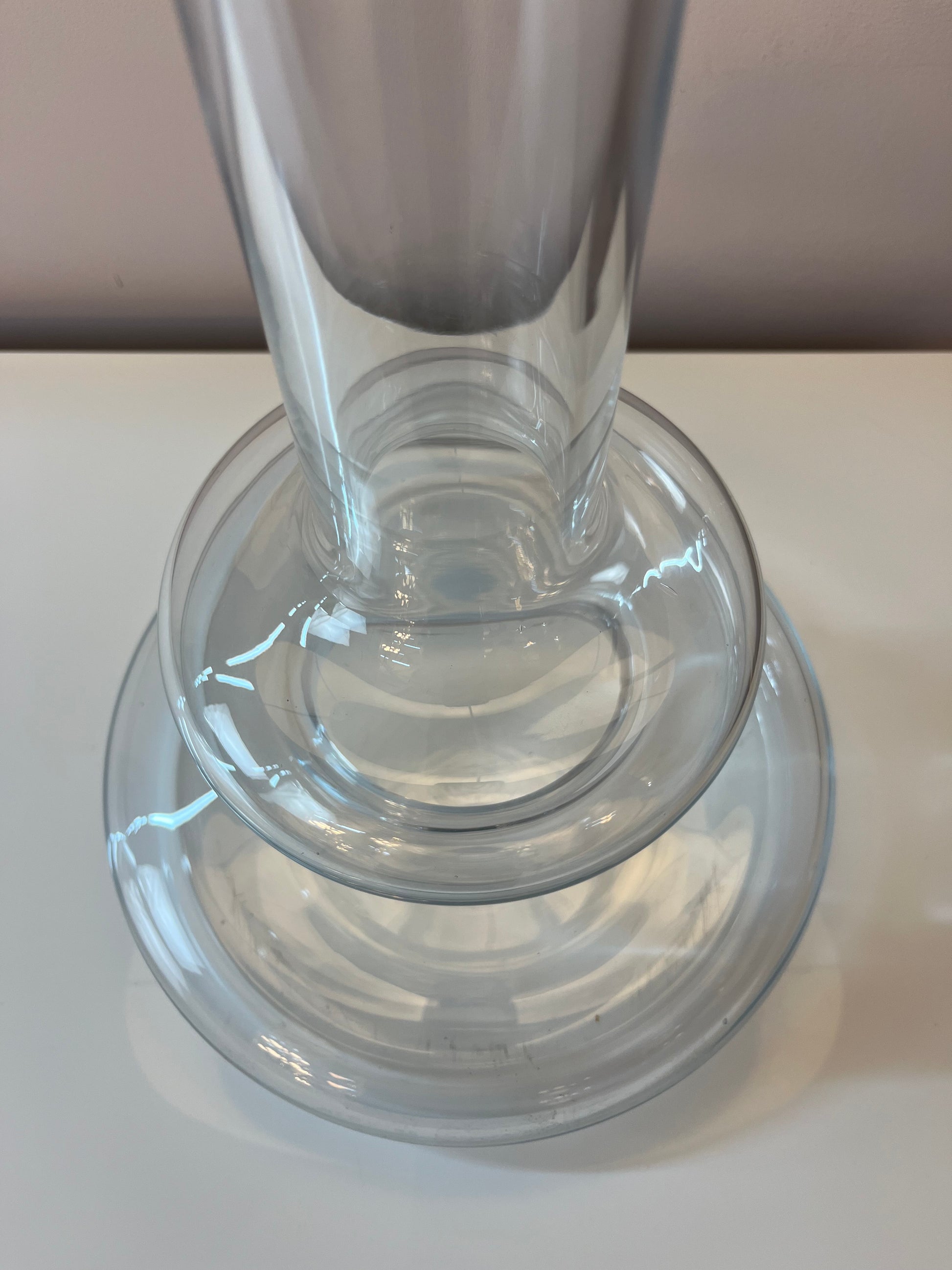 Tischlampe Plaza mit transparentem Glasfuß von Michael Bang für Holmegaard