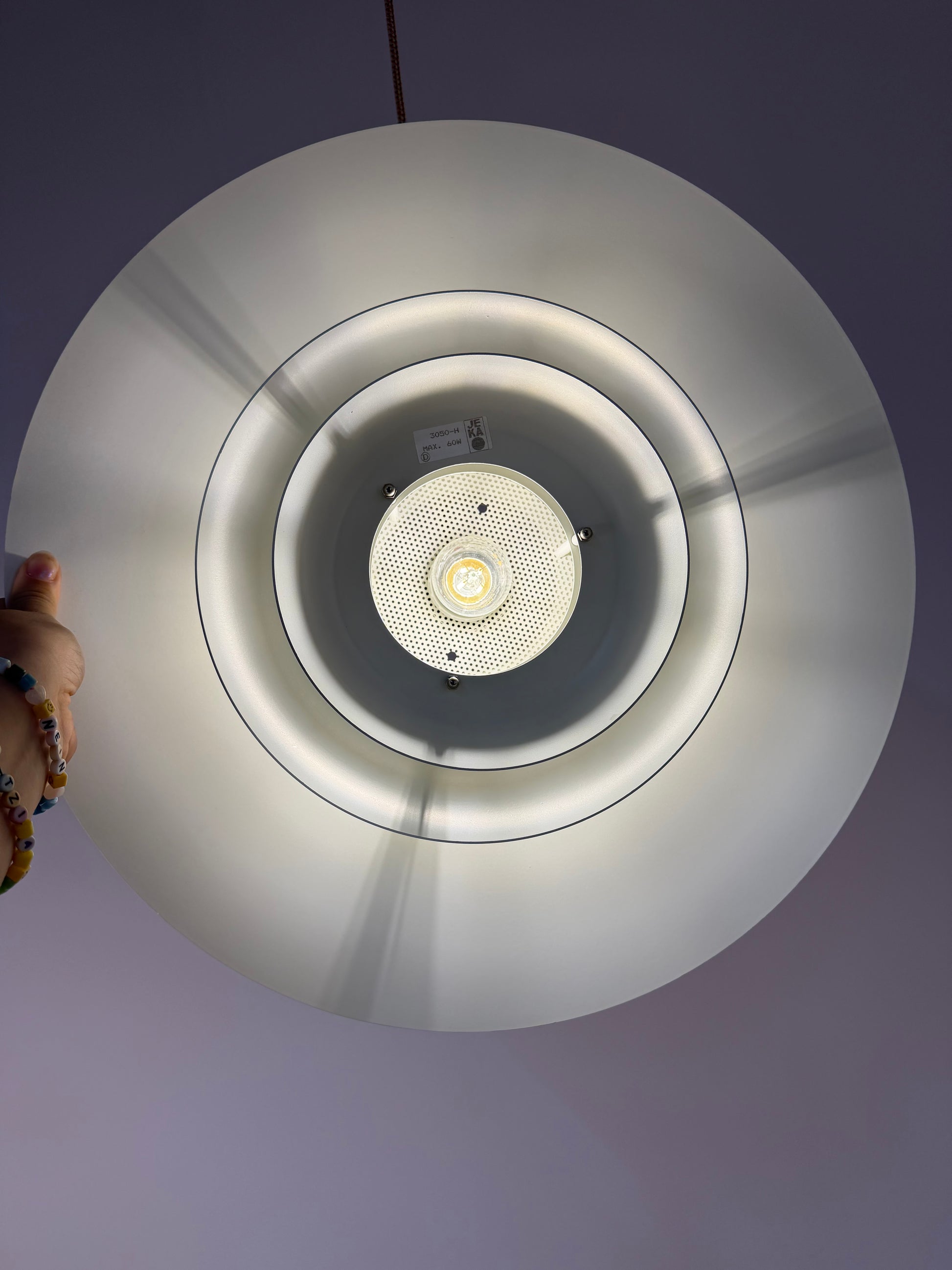 Lamellenlampe 350-H weiß von JEKA