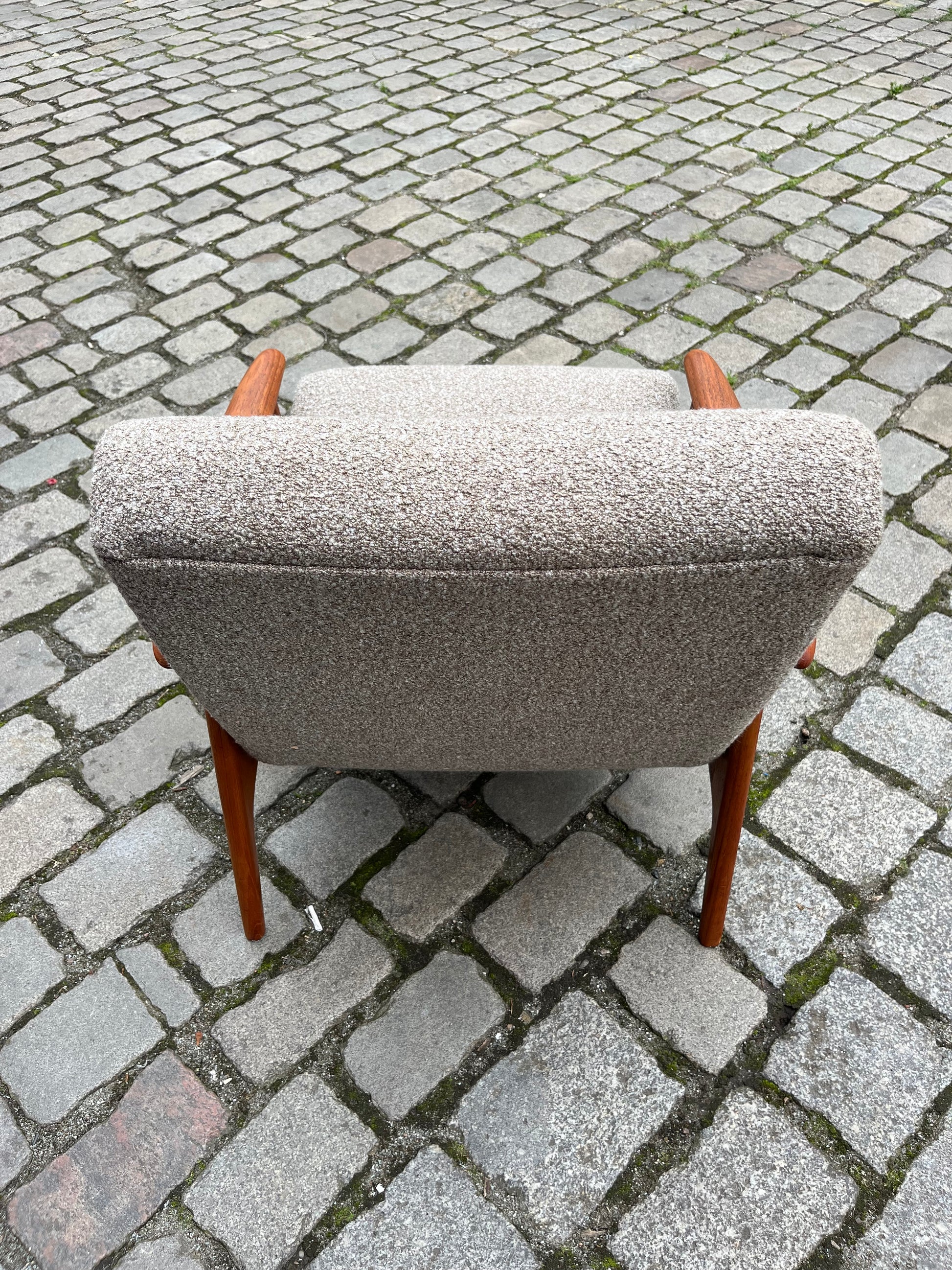 Sessel beige Teak aus Dänemark