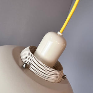 Lamellenlampe neu lackiert gelb creme