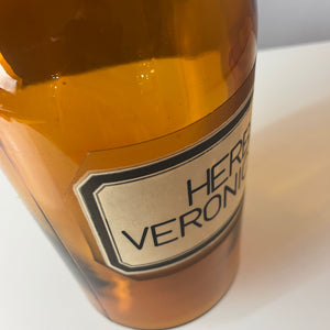 Apothekerglas Herba Veronicae braun